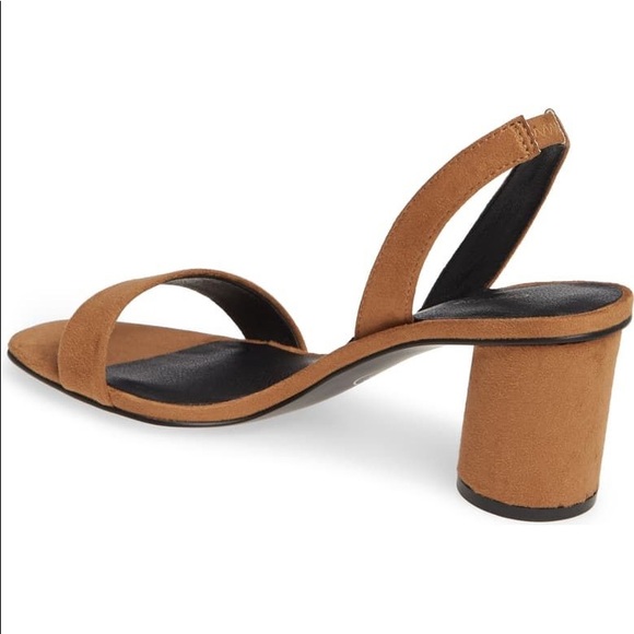 Toast Suede Kitten Heel Sandals - Picture 3 of 3